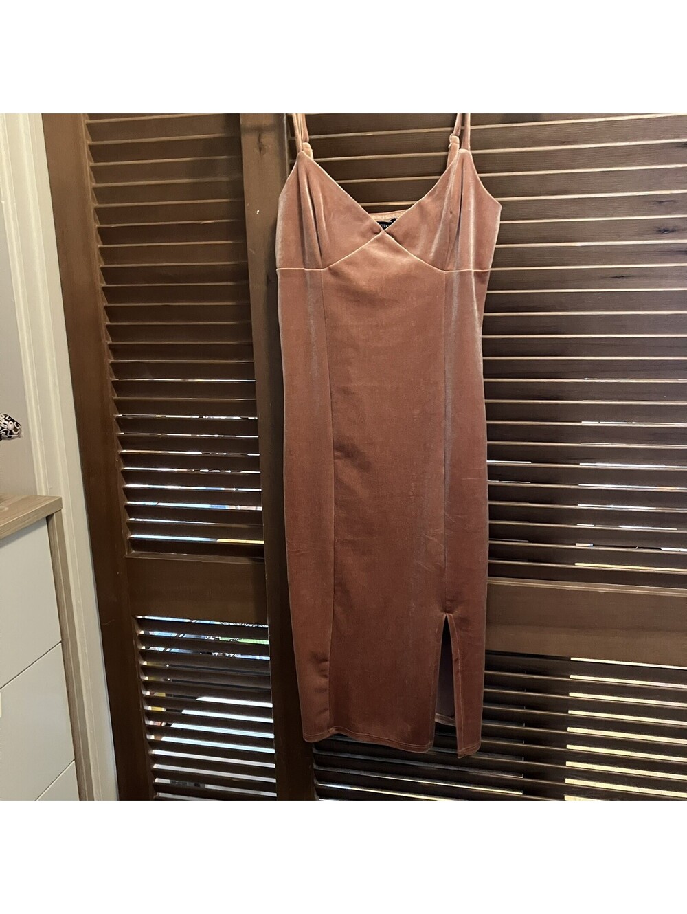Pink Velvet Cami Slip Dress Sz S Balletcore Barbiecore Party Romantic Date Night